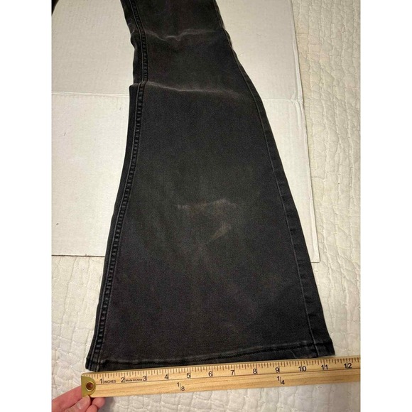 Free People Black Denim High Rise Flare Pants Size 25 NWT Jeans - Picture 5 of 7